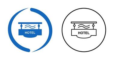 Vektorsymbol für Hotelzeichen vektor