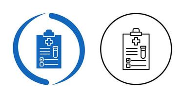medicinsk rapport vektor ikon