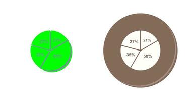 cirkeldiagram vektor ikon