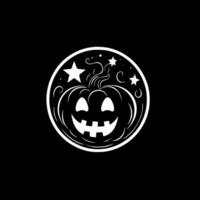 halloween - minimalistisk och platt logotyp - vektor illustration