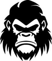 gorilla, minimalistisk och enkel silhuett - vektor illustration