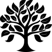 Baum, schwarz und Weiß Vektor Illustration
