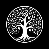Baum - - minimalistisch und eben Logo - - Vektor Illustration