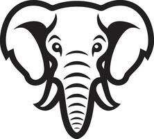 Elefant Vektor Logo Symbol zum Weisheit und Intelligenz Elefant Vektor Logo Symbol zum Schutz und Loyalität