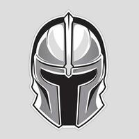 spartanisch Helm Maskottchen Logo vektor