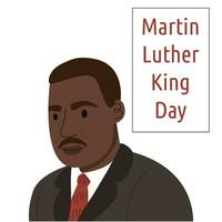 Martin Luther König Tag. mlk Tag. geeignet zum Gruß Karte Poster und Banner vektor