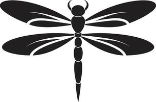 astral Libelle Insignien Mitternacht Magie Libelle Logo vektor