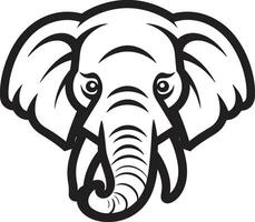 elefant logotyp med vattenfärg textur en mjuk och konstnärlig design elefant logotyp med svarta tavlan textur en nyckfull och roligt design vektor