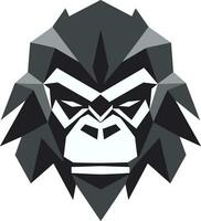 majestätisk vilda djur och växter ambassadör vektor konst kunglig primat majestät gorilla symbol