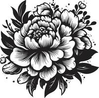 dekorativ Blumen- Design Symbol ein schwarz Vektor Symbol Das steht aus schwarz Vektor Blumen- Symbol ein vielseitig und stilvoll Symbol zum irgendein Design