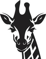 Regal Wildnis Botschafter Vektor Logo zeitlos hoch Schönheit Giraffe Silhouette
