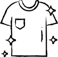 Reinigung T-Shirt Hand gezeichnet Vektor Illustration