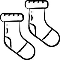 Socken Hand gezeichnet Vektor Illustration