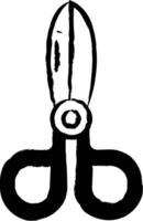 scissor hand dragen vektor illustration