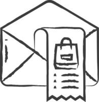 Mail Hand gezeichnet Vektor Illustration