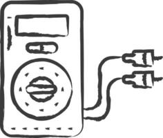 Stromspannung Prüfer Hand gezeichnet Vektor Illustration