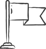 Flagge Hand gezeichnet Vektor Illustration