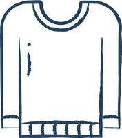 Sweatshirt Hand gezeichnet Vektor Illustration