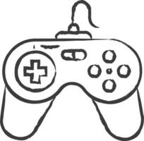 Gamepad Hand gezeichnet Vektor Illustration