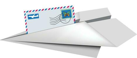 Mail geschickt durch Luft vektor