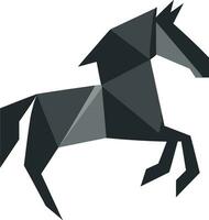 Regal Pferd Majestät emblematisch Logo simpel Schönheit im schwarz Pferdesport Symbol vektor