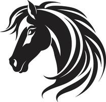 Regal Fahrer Botschafter Vektor Symbol simpel Galopp ikonisch Pferd Emblem