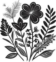 dekorativ Blumen- Design Symbol ein schwarz Vektor Symbol Das werden hinzufügen ein berühren von Luxus zu Ihre Designs glatt und anspruchsvoll schwarz Vektor Blumen- Design Symbol