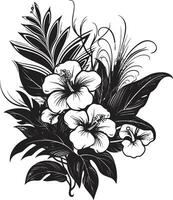 svart vektor blommig design Lägg till en Rör av kvinnlighet svart vektor blommig design en tidlös och elegant ikon den där står ut