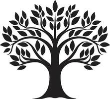 Eleganz im Natur ikonisch Baum Symbol Emblem von Erden Schönheit minimalistisch Design vektor