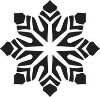 eisig Majestät im einfarbig emblematisch Design ikonisch Schönheit im Schnee monochromatisch Emblem vektor