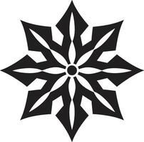 elegant Schnee Botschafter stilvoll Schnee Symbol majestätisch Kristall Majestät emblematisch Emblem vektor
