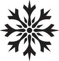 simpel Schnee Silhouette schwarz Emblem Symbol von eisig Majestät im einfarbig Schnee Vektor