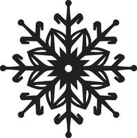 edel Emblem von Schneefall emblematisch Kunst elegant Schnee Botschafter stilvoll Schnee Symbol vektor