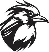 Regal Vogel Majestät emblematisch Symbol Gelassenheit im Einfachheit Robin Emblem Design vektor