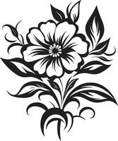 schwarz Blumen- Symbol zu hinzufügen Eleganz zu Ihre Design schwarz Blumen- Symbol zum ein anspruchsvoll aussehen vektor