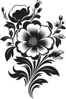 schwarz Blumen- Symbol zu erstellen ein Schönheit Design schwarz Blumen- Symbol zu erstellen ein Hochzeit Design vektor