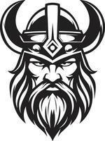 ragnaroks arv en viking logotyp i vektor mystiker hav kung ett gåtfull viking maskot
