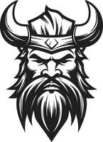 thors Wut ein donnernd Wikinger Symbol Wikinger Tapferkeit ein stilvoll Vektor Maskottchen Design