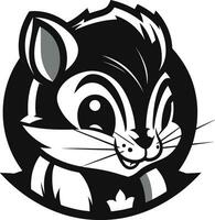 Chipmunk Bau Tier Logo Symbol schwarz Vektor Chipmunk Winterschlaf Tier Logo Symbol schwarz Vektor