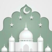 islamisches hintergrunddesign. grußkarte, banner, plakat. Vektor-Illustration. vektor