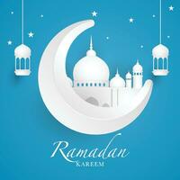 ramadan kareem hintergrunddesign. grußkarte, banner, plakat. Vektor-Illustration. vektor