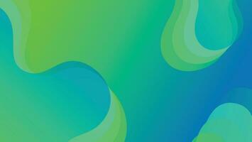 abstrakt Flüssigkeit Welle Hintergrund mit Blau und Grün Farbe Hintergrund vektor