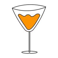 Cocktail Martini Alkohol tropisch trinken Symbol vecto vektor