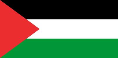 palestina flagga. nationell flagga av palestina. vektor illustration