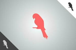 fågel modern logotyp och symbol. perfekt logotyp för företag relaterad till djur, sällskapsdjur och veterinär. isolerat på bakgrund. vektor eps 10.