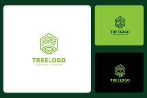 natürlich Baum Logo Design Vorlage vektor