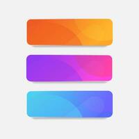 modern Gradient Hintergrund Banner Taste ui. Vektor Grafik Element