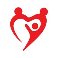 Liebe Menschen Gesundheit Logo Vektor
