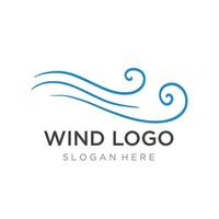 logotyp design mall Vinka element kreativ vind eller air.logotyp för företag, webb, luft balsam. vektor