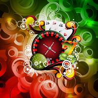 Casino-Themenabbildung vektor